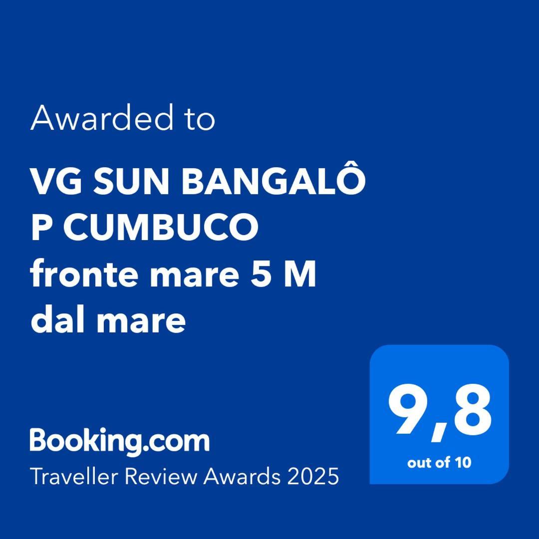 Vg Sun Bangalo P Cumbuco Fronte Mare 5 M Dal Mare公寓 外观 照片